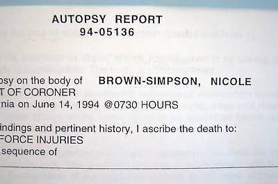 autopsy pictures of nicole simpson|Media gets a peek at graphic autopsy photos during .